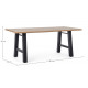 Tavolo Fred nero 180x90 Bizzotto dimensioni