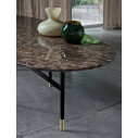 Tavolo Glamour 52.12 200x106 Bontempi Casa Marmo naturale dark emperador dettaglio