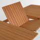 Tavolo allungabile da esterno Hanzel legno massello eucalipto 183 (240) x 100 cm FSC 100% dettaglio