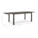 Tavolo allungabile Hilde 160-240X90 coffee Bizzotto dimensioni