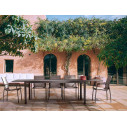 Tavolo allungabile Hilde 200-300x100 coffee Bizzotto ambientazione