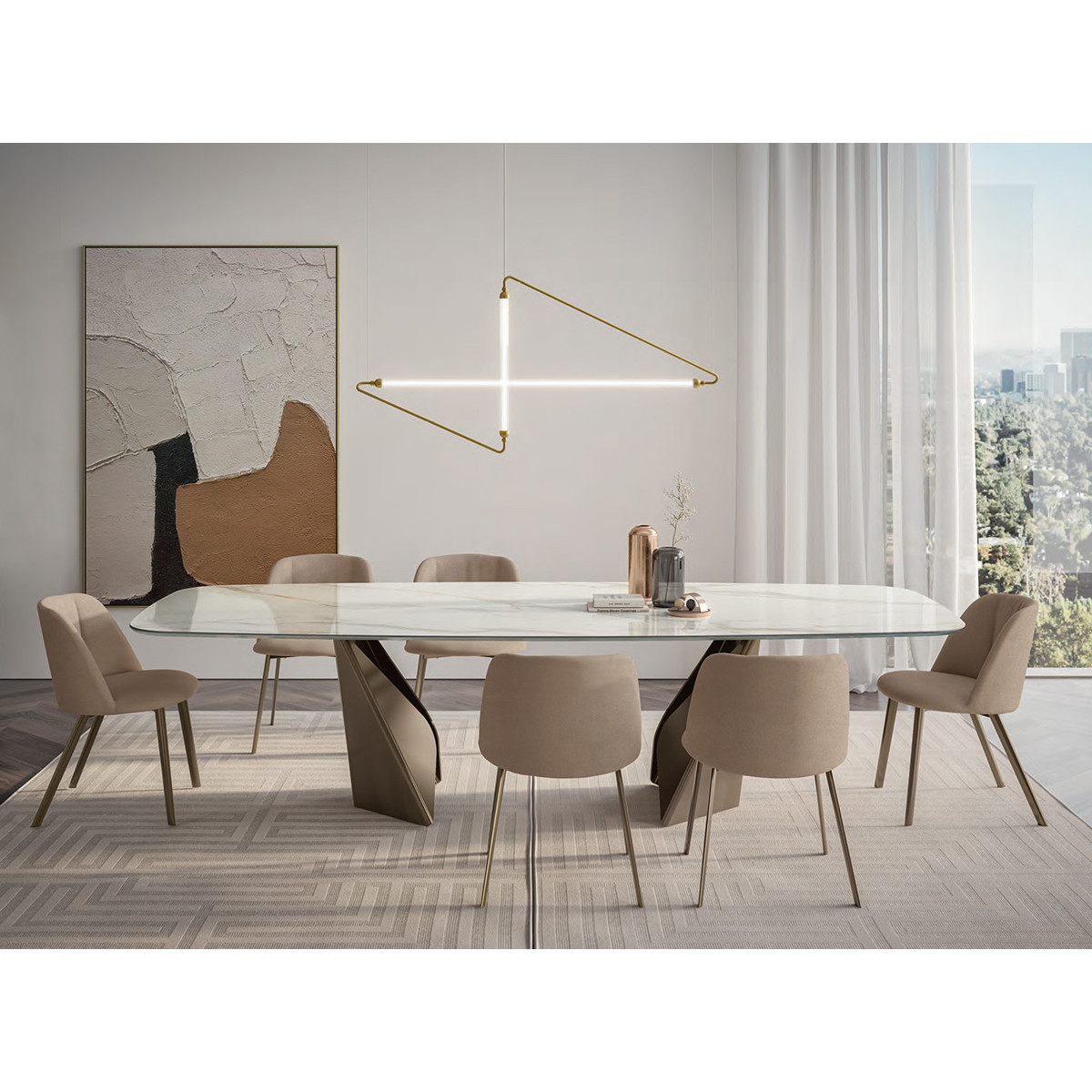 Tavolo Kaleido 54.40 a botte fisso