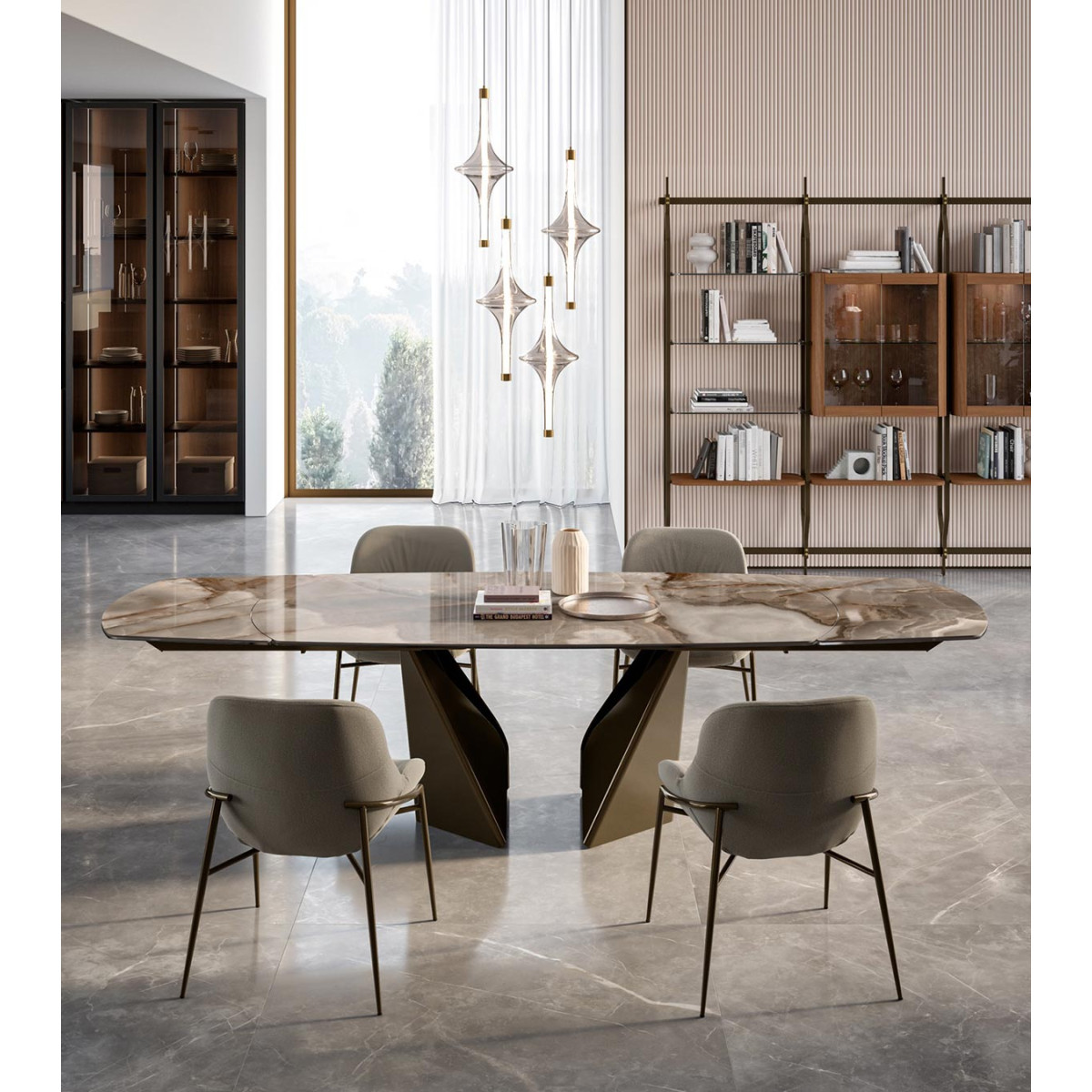 Tavolo Kaleido 54.45 a botte allungabile