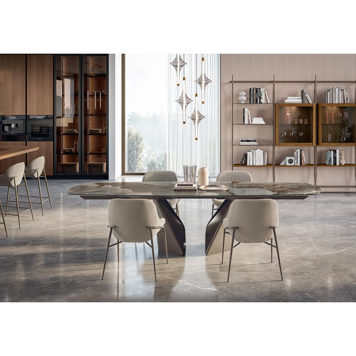 Tavolo Kaleido 54.46 a botte allungabile