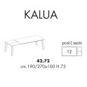 Tavolo Kalua 42.72 Ingenia Casa Dimensioni