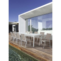 Tavolo Konnor 200-300x110 bianco Bizzotto ambientazione