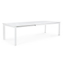 Tavolo Konnor 200-300x110 bianco Bizzotto vista