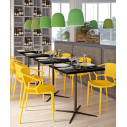Loop tavolo 70x70 H 71 Infiniti Design ambientazione
