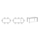 Tavolo Lord CB4832-R 160 Connubia schema