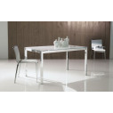 Tavolo Mago 01.36 Bontempi Casa Piano Cristallo Extrawhite lucido