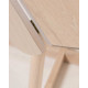 Tavolo allungabile Maryse 70/120 x 75 cm finitura rovere Kave Home dettaglio