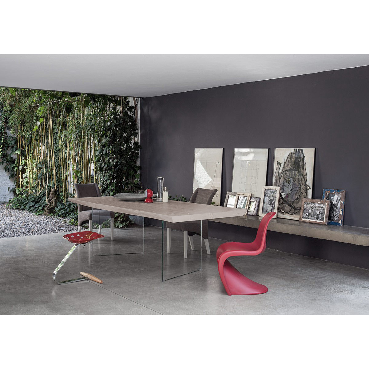 Tavolo Master base in vetro