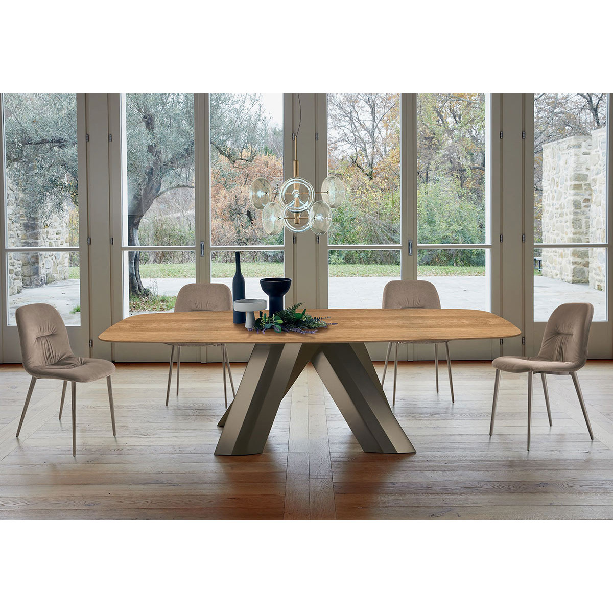 Tavolo Menhir 55.09 a botte fisso