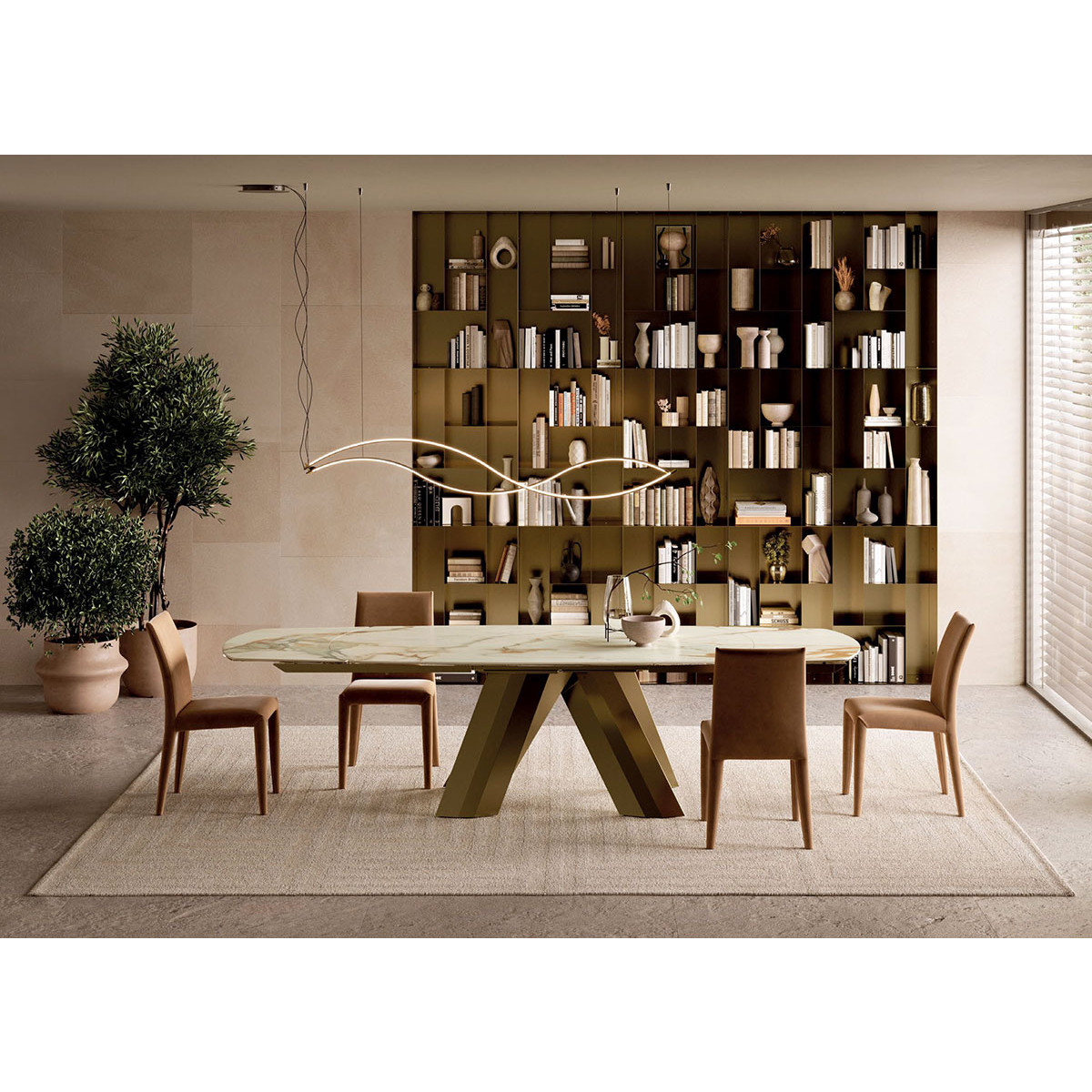 Tavolo Menhir 55.10 a botte allungabile