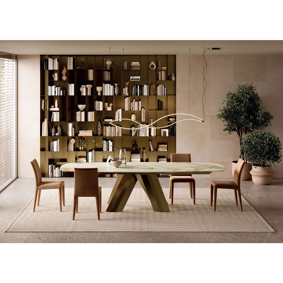 Tavolo Menhir 55.11 a botte allungabile