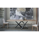 Tavolo Millennium 20.56 Bontempi Casa Piano Legno Massello Noce