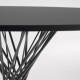 Tavolo rotondo Niut Ø 120 cm in DM con gambe in acciaio Kave Home dettaglio