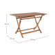 Tavolo Noemi rettangolare 70x120 Bizzotto dimensioni