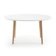 Oqui tavolo allungabile ovale 140/220 cm bianco vista
