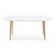 Oqui tavolo allungabile ovale 140/220 cm bianco vista