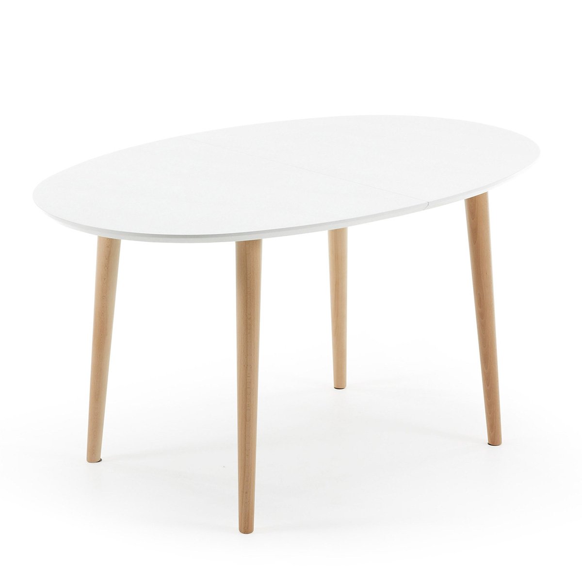 Oqui tavolo allungabile ovale 140/220 cm bianco