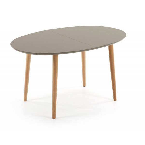 Oqui tavolo allungabile ovale 140-220 cm marrone