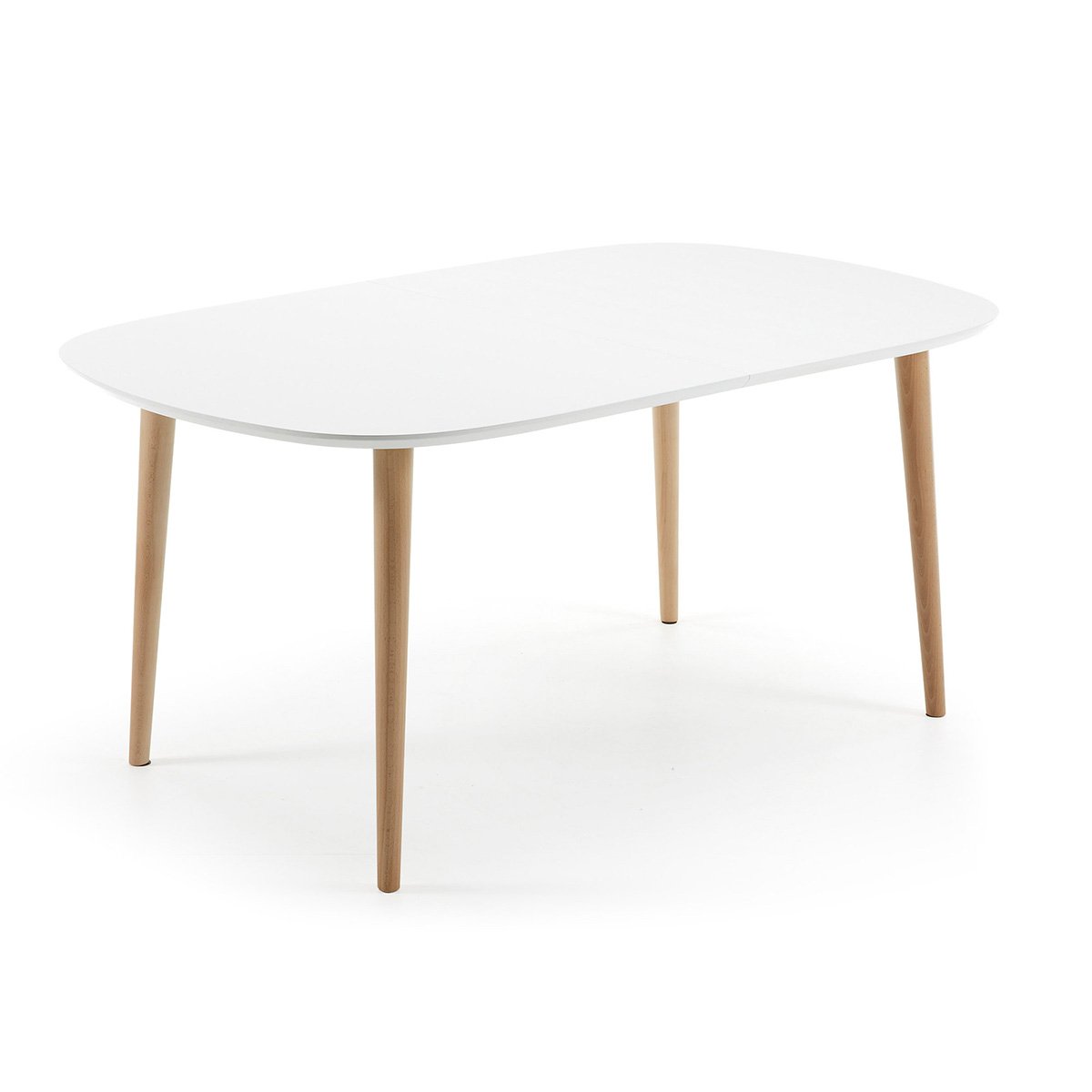 Oqui tavolo allungabile ovale 160/260 x 100 cm bianco