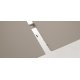 Tavolo allungabile Oqui MDF laccato marrone gambe in massello di faggio 160 (260) x 100 cm dettaglio