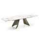Tavolo Orion CB4865-S 165 Connubia ceramica marmo bianco lucido