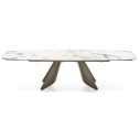 Tavolo Orion CB4865-S 165 Connubia ceramica marmo bianco lucido