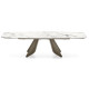 Tavolo Orion CB4865-S 165 Connubia ceramica marmo bianco lucido
