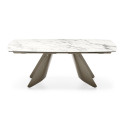 Tavolo Orion CB4865-S 165 Connubia ceramica marmo bianco lucido