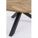 Tavolo Palmdale Ø 160 carbon Bizzotto dettaglio