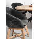 Tavolo Palmdale Ø 160 carbon Bizzotto dettaglio