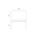 Tavolo Piave 140x80 Nardi dimensioni