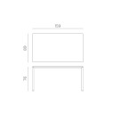 Tavolo Piave 160x90 Nardi dimensioni