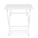 Tavolo pieghevole Elin 70x70 bianco Bizzotto vista