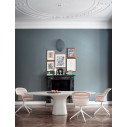 Tavolo Podium Fisso 52.17 Base Cemento Bianco Piano Cemento Bianco