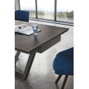 Tavolo Priamo 160 Target Point Gres Grafite dettaglio