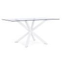 Tavolo May rettangolare gamba bianco 160x90 Bizzotto vista