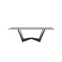 Tavolo Reverse Glass T8094FSG Tonin Casa dettaglio