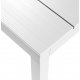 Tavolo Rio 210 Alu Extensible bianco dettaglio piano alluminio