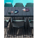 Tavolo Rio 140 Extensible antracite Nardi ambientazione