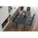 Tavolo Saturno 130 TA188 gres grafite