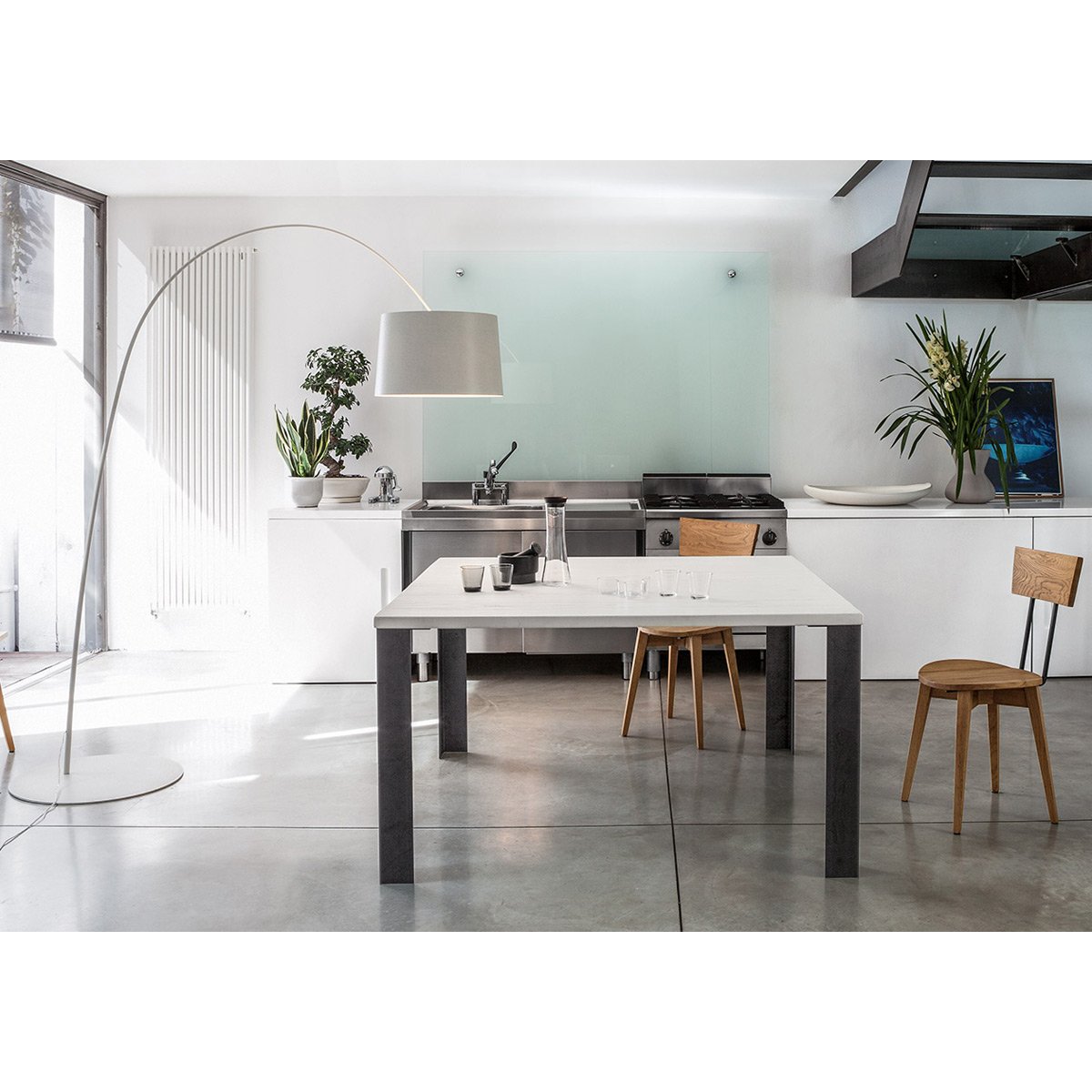 Tavolo Smart base in ferro