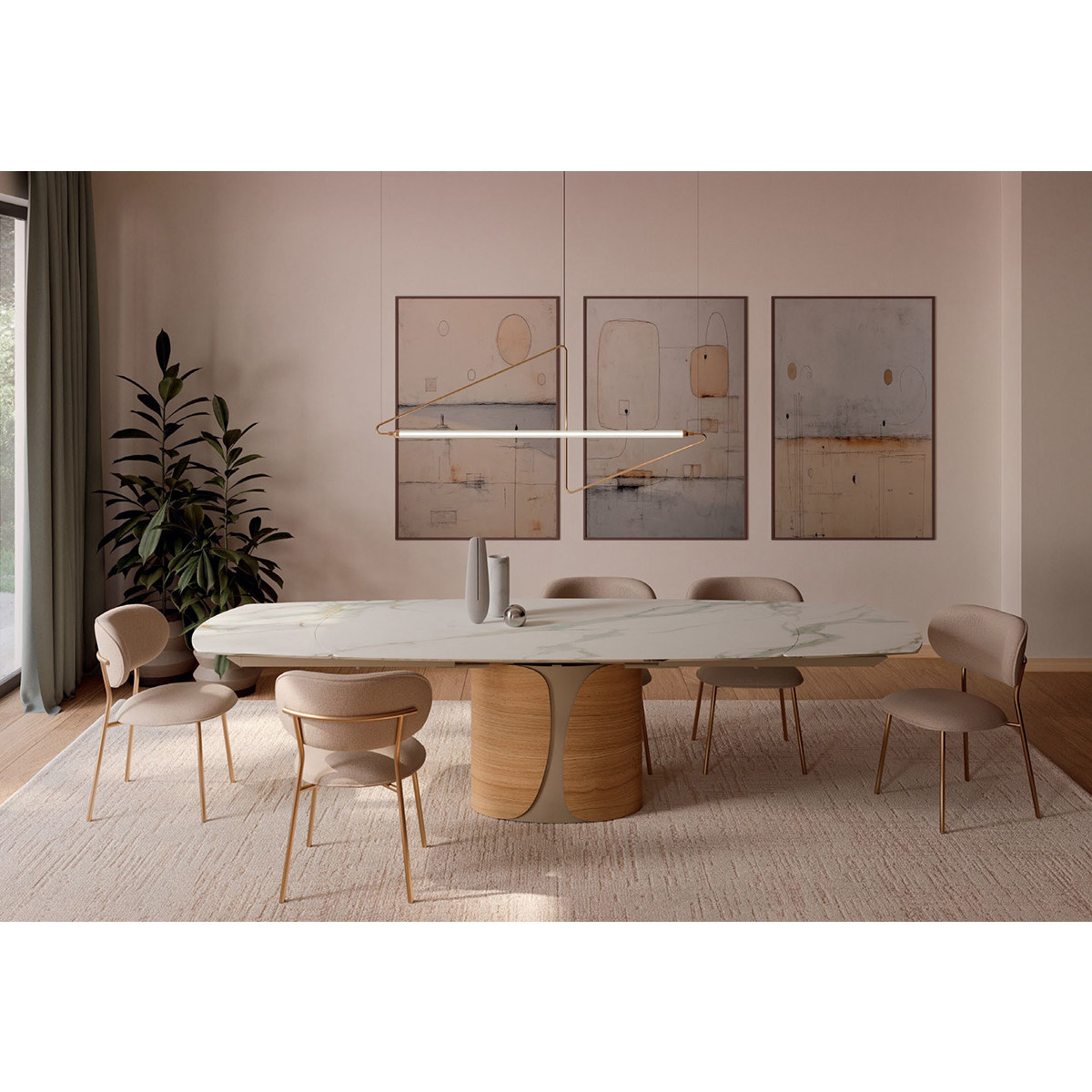 Tavolo Talos 54.62 a botte allungabile