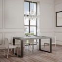 Tavolo Tecno 180 allungabile 440 Itamoby cemento