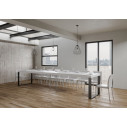 Tavolo Tecno Premium 180 allungabile 440 Itamoby bianco frassino aperto
