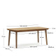 Tavolo allungabile da esterno Thianna in legno massello di acacia 180 (240) x 90 cm Kave Home dimensioni