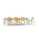 Tavolo Tom 52.57 Bontempi Casa Melaminici Piano Melaminico materico Canyon Oak aperto